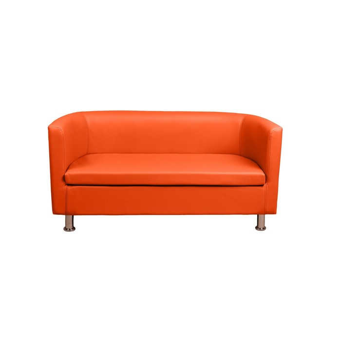 Диван офисный «Марс», экокожа, цвет оранжевый